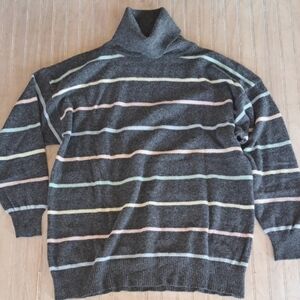 Vintage Lambswool Angora Oversized Slouchy D.D. Sloane Turtleneck Sweater